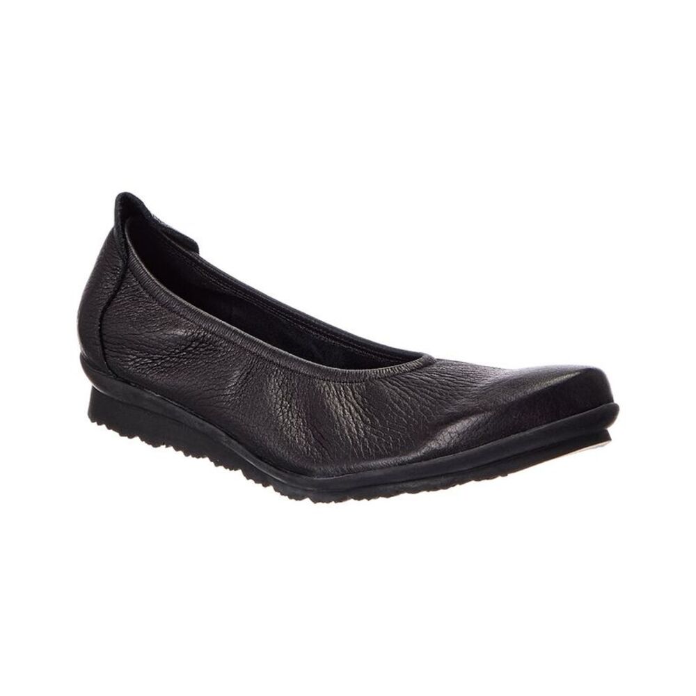 Arche Baryam Leather Flat, Black